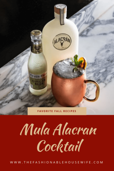 Favorite Fall Recipes: Mula Alacran Cocktail